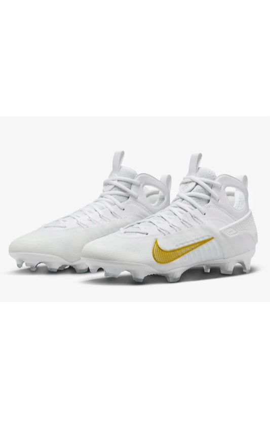 Nike Huarache 9 Elite Mid LAX ‘White Metallic Vivid Gold’  27 MX /  9 US