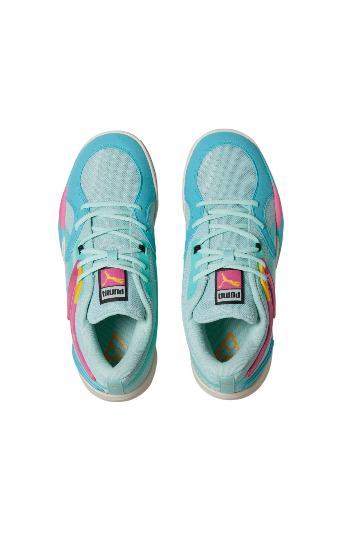 PUMA TRC Blaze Court Low Eggshell Blue Elektro Pool - 376582-08   26.5 MX